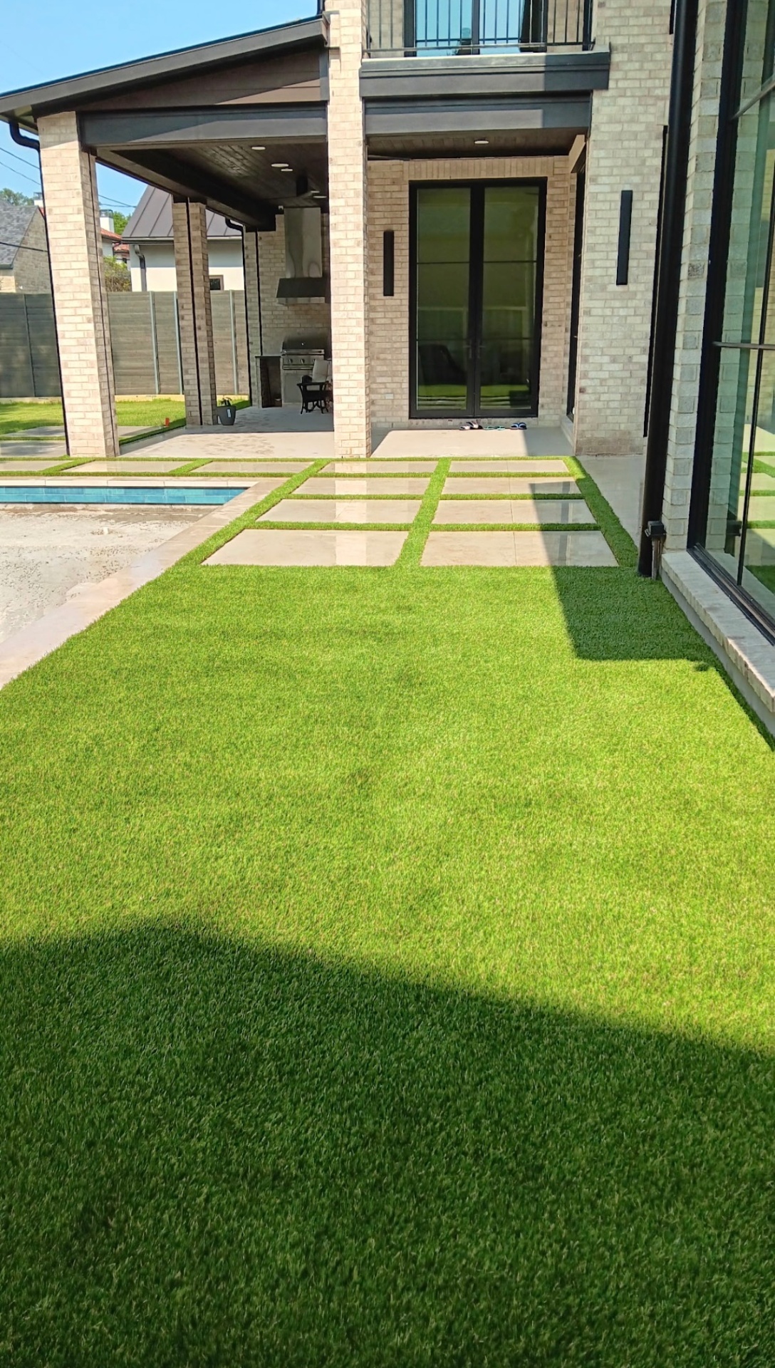 Modern Paver Lawn